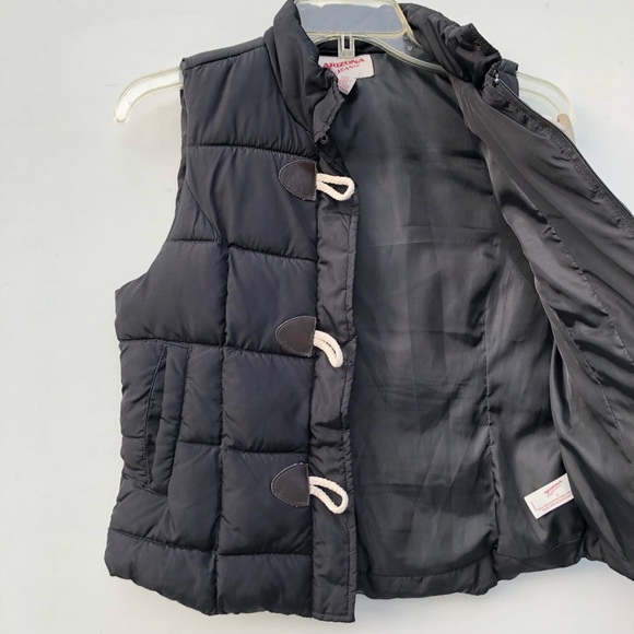 Arizona Jeans Black Puffer Vest Size Small - Picture 7 of 8